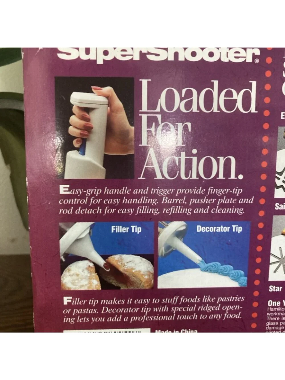 Hamilton Beach The Super Shooter Cordless Cookie Press And Food Decorator- White